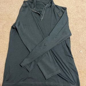 Gray athletic 1/4 zip